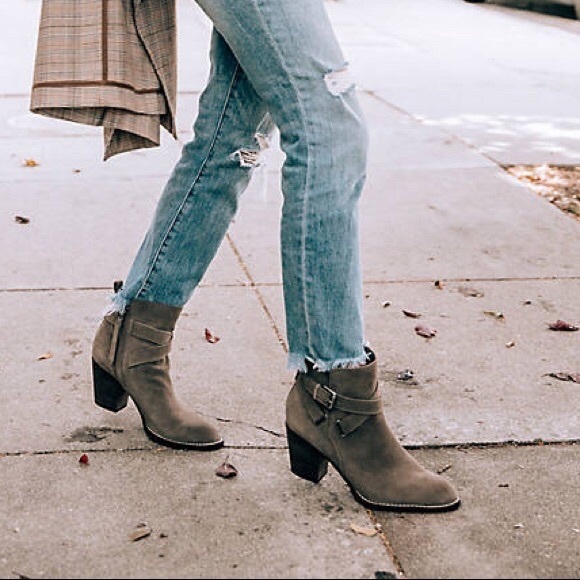 SAM EDELMAN MORRIS SUEDE LEATHER FLINT GREY NIB SZ 10